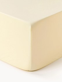 Lençol elástico em percal de algodão para boxspring Elsie