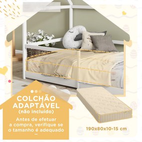 Cama Infantil em Forma de Casa "Dolly" - 90x190 cm - Estrutura de Made