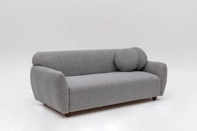 Sofá 3 Lugares "Stockholm" - Cinzento Claro com Pernas em Faia - 223x8