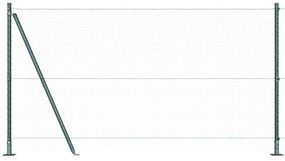 Cerca Hexagonal Verde 1,2x10 m Aço vidaXL