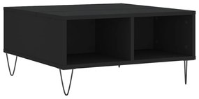 Mesa de centro 60x60x30 cm derivados de madeira preto