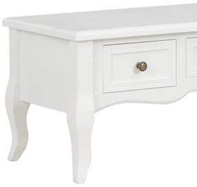 Móvel de TV 100x35x35 cm madeira branco