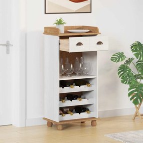 vidaXL Armário de Vinho Branco 57 x 37 x 114 cm