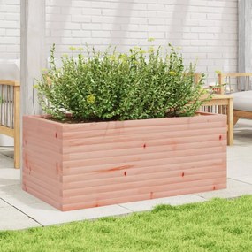 Vaso/floreira de jardim 110x60x45,5 cm madeira douglas maciça