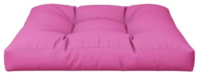Almofadão para sofá de paletes 70x70x12 cm tecido rosa