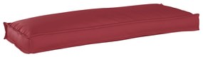vidaXL Cushion de Palete para Banco Vermelho 110x40x8 cm Tecido Oxford