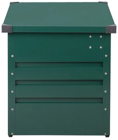 Caixa de arrumação em aço verde escura 100 x 62 cm CEBROSA Beliani