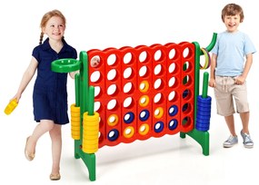 Jogo Connect 4 gigante Jumbo com 42 anéis - Cinza