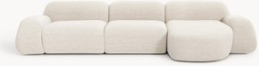 Sofá de canto modular em bouclé Wolke (4 lugares)