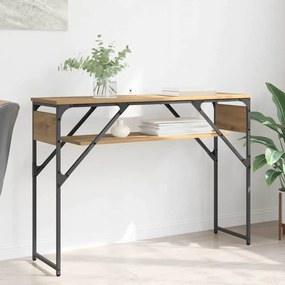 vidaXL MesadeConsola Carvalho Artesanal 105x30x75cm Madeira processada