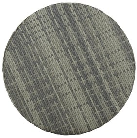 Mesa de jardim 60,5x106 cm vime PE cinzento