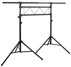 Suporte de iluminação 238x115x(180-300) cm aço preto