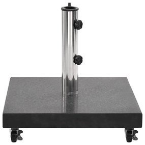 Base de guarda-sol quadrada granito 30 kg preto