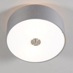 Luminária de teto country cinza 30 cm - Tambor Moderno,Country / Rústico