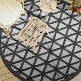 Tapete de exterior Ø200 cm ARAKIL PP preto