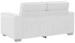 Sofá Loveseat vidaXL Branco 120 cm em Couro Sintético