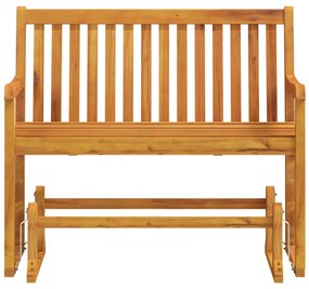 Banco baloiço de jardim 110 cm de madeira de acácia maciça