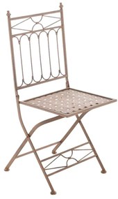 Cadeira de jardim dobrável Asina 40 x 95 x 40 cm Castanho antigo