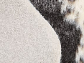 Tapete em pele sintética com padrão em preto e branco 60 x 90 cm NAMBUNG Beliani
