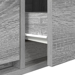 Aparador de TV vidaXL Cinza Sonoma 100x31x25,5 cm Madeira Derivada