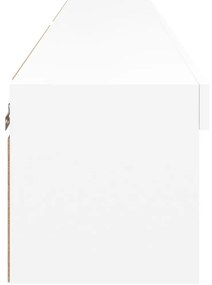 Móveis de TV com luzes LED 2 pcs 80x30x30 cm branco