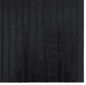 Tapete retangular 70x400 cm bambu preto
