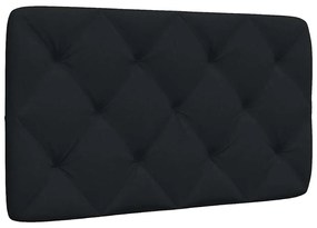 Almofadão de cabeceira 80 cm tecido preto
