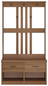 Árvore de Hall SANDENS 87x40x159,5 cm Madeira Maciça de Pinho