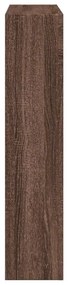 Cornija lareira 81x18x82 cm deriv. madeira carvalho castanho