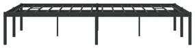 Estrutura de cama 120x190 cm metal preto