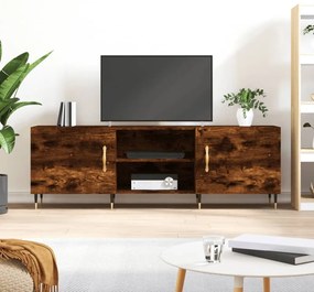 vidaXL Móvel de TV 150x30x50 cm derivados de madeira carvalho fumado