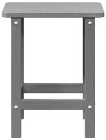 Mesa lateral Adirondack Cinza-claro 38x38x45 cm HDPE