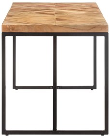 Mesa de jantar 160x70x76 cm madeira acácia maciça e mangueira