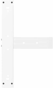 Pés de mesa de bar em forma de T, 2 peças, branco, 60x35x(100-101) cm,