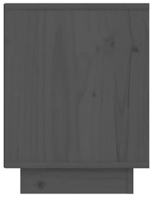 Mesas de cabeceira 2 pcs 40x30x40 cm pinho maciço cinza