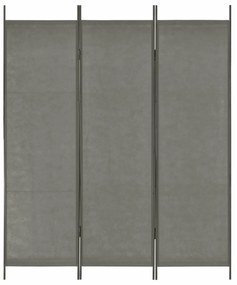 vidaXL Divisórias de Ambiente Cinza tecido