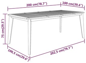 9 pcs conjunto de jantar para jardim madeira de acácia maciça