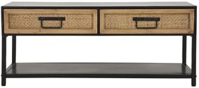 MÓVEL DE TV HANOI 95X38X38 CM CASTANHO E PRETO