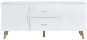 Aparador 160x40x70 cm MDF branco