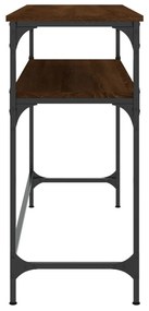 Mesa consola 100x35,5x75 cm derivados madeira carvalho castanho