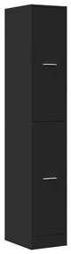 Armário boticário 30x41x174,5 cm derivados de madeira preto