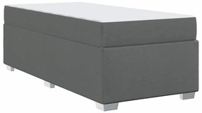 Estrutura da Cama Outros Cinzento escuro 90 x 190 cm tecido