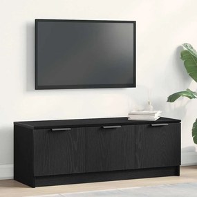Armário para TV vidaXL Preto Carvalho 102x35x36,5 cm Madeira Engineered