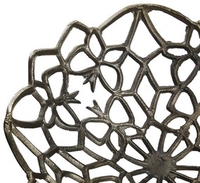 Taça decorativa em metal prateado 37 cm BABYLON Beliani