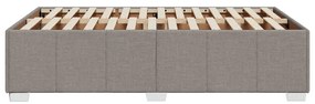 Estrutura de cama sem colchão 120x190cm tecido cinzento