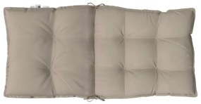 Almofadões cadeira encosto baixo 6 pcs oxford cinza-acastanhado