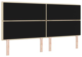 Cabeceira Design Lines Creme 200 cm Tecido