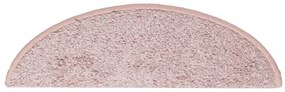Tapete/carpete para degraus 15 pcs 56x17x3 cm rosa claro