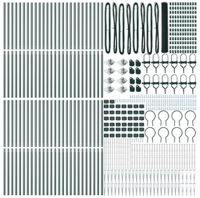 Cerca Hexagonal vidaXL Verde 1,2x100 m Aço
