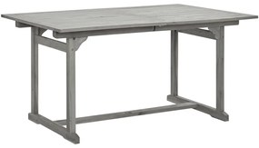 Mesa de jantar p/ jardim (150-200)x100x75 cm acácia maciça